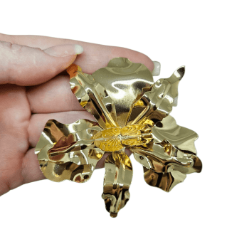 Brinco Maxi Orquídea - Dourado