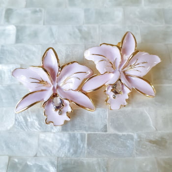 Brinco Orquídea Lilás