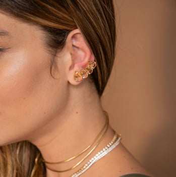 Ear Cuff Gotas - champanhe