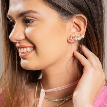 Ear Cuff Gotas - colorido