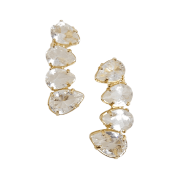Ear Cuff Gotas - transparente 