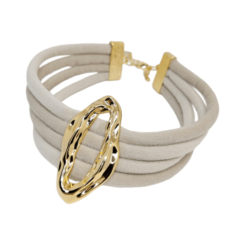 Choker Veludo Organic - Nude