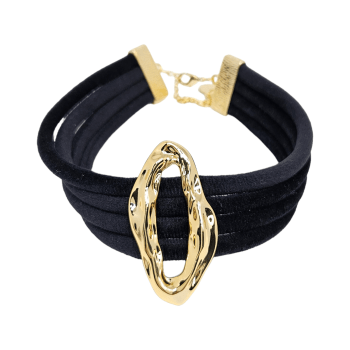 Choker Veludo Organic - Preta
