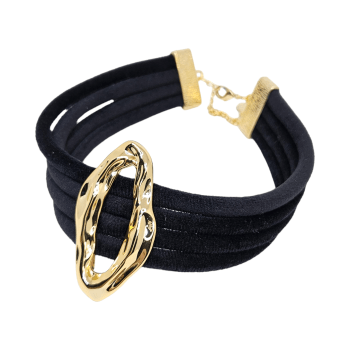 Choker Veludo Organic - Preta