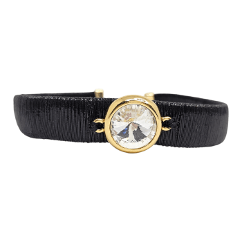 Mix Choker  Malha Metal com Cristal - 2 peças