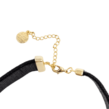 Mix Choker  Malha Metal com Cristal - 2 peças