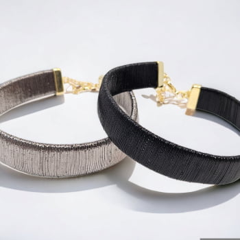Choker Malha Metal - 1 peça