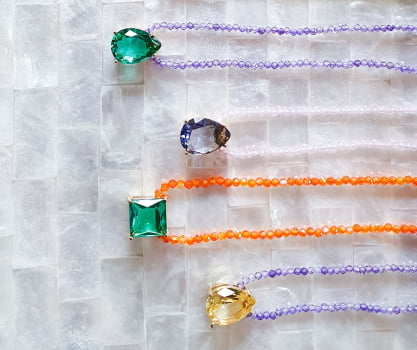 Colar Micro Zircônias com Cristal