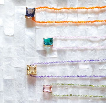 Colar Micro Zircônias com Cristal
