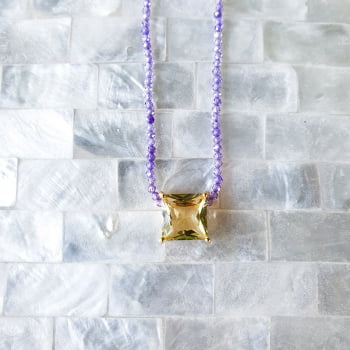Colar Micro Zircônias com Cristal