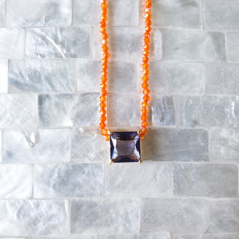 Colar Micro Zircônias com Cristal