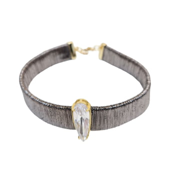 Compô Choker Cristal Grafite - 3 peças