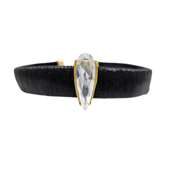Compô Choker Cristal Preta - 3 peças