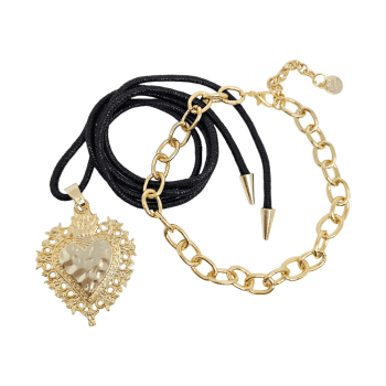 Duo Colares Brilho - Preto