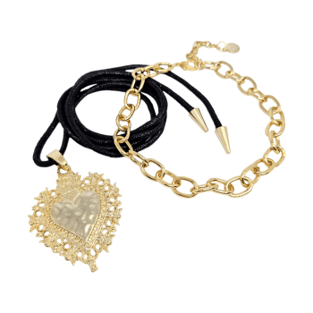 Duo Colares Brilho - Preto