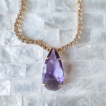 Conjunto Cristal Roxo