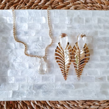 Conjunto Cristal Transparente 