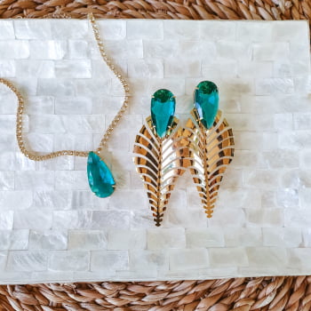 Conjunto Cristal Verde