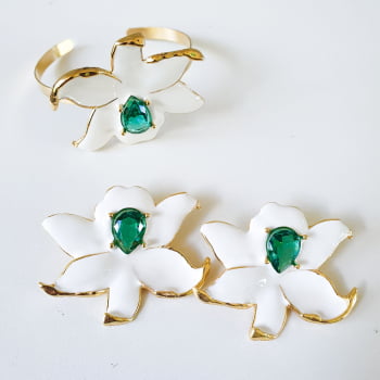 Conjunto Flor Isadora - Branco