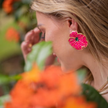 Brinco Flor Michelle