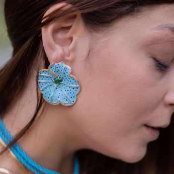 Brinco Flor Michelle