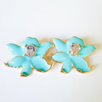 Conjunto Flor Isadora - Turquesa 