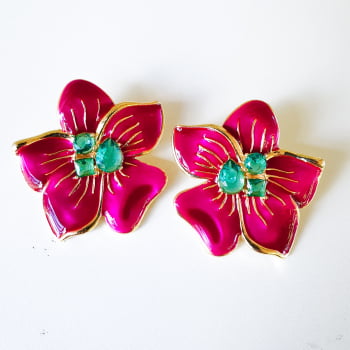 Conjunto Flor Tati - Fúccia