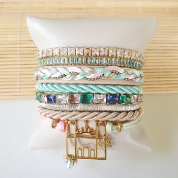 Mix Alice - 8 Pulseiras  