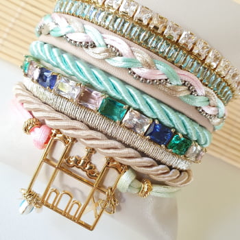 Mix Alice - 8 Pulseiras  