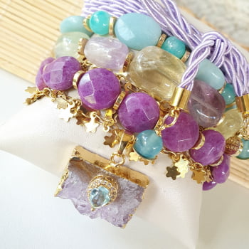 Mix Lizandra - 5 Pulseiras 