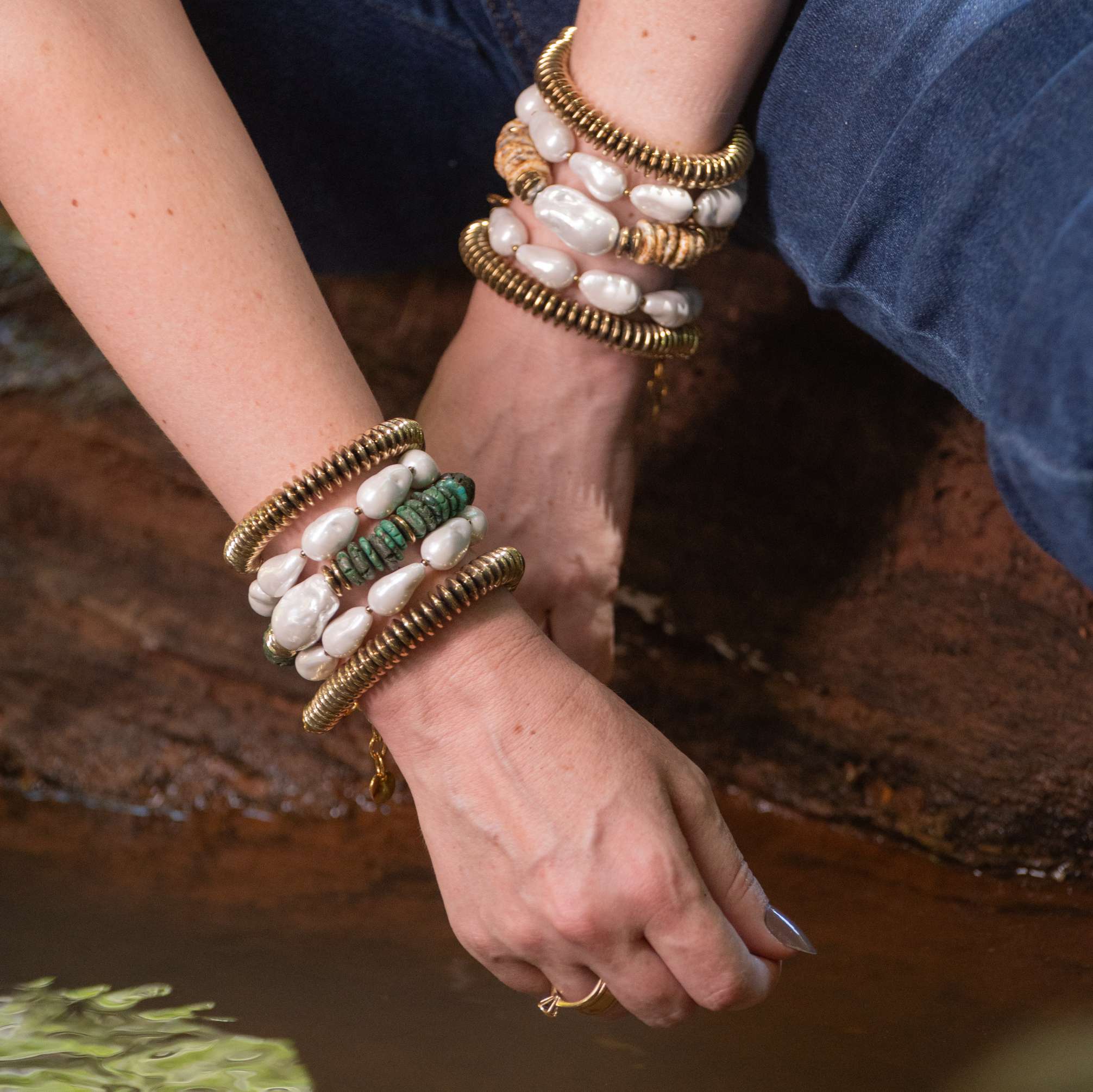 Mix Pulseiras Howlita 