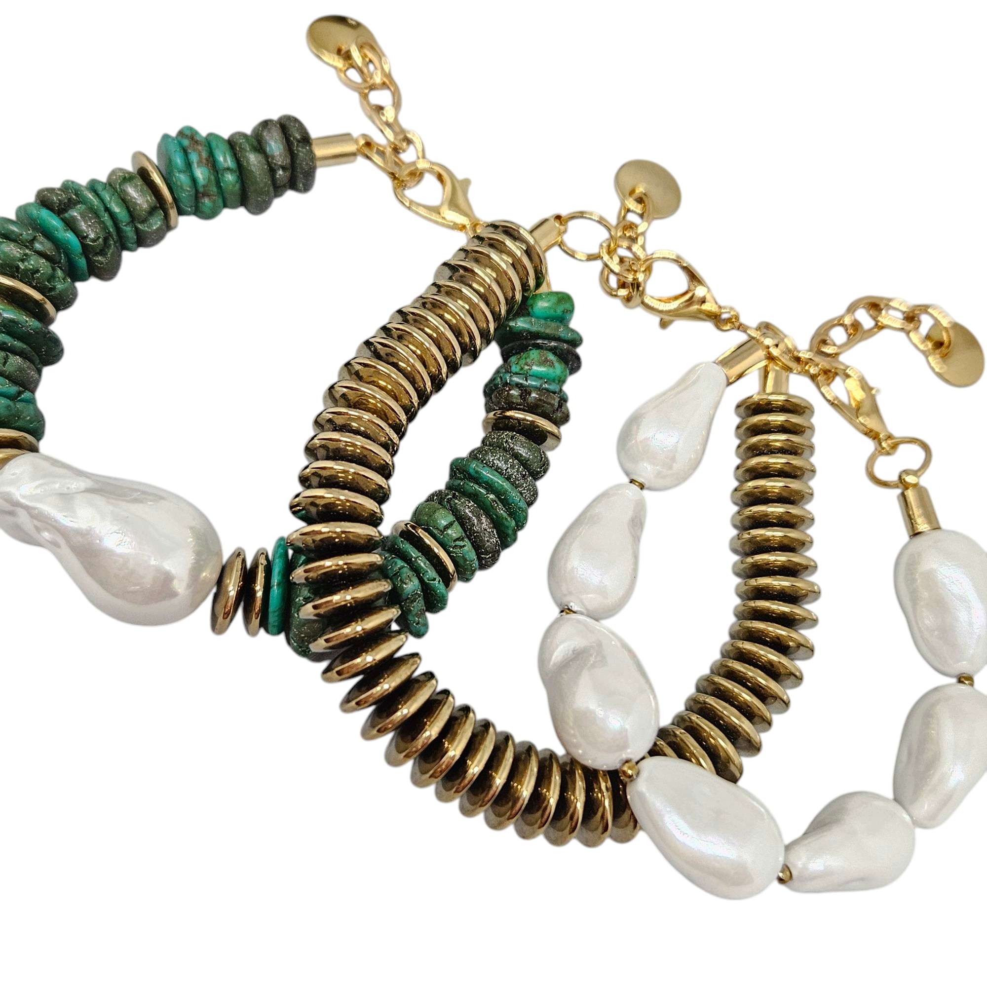 Mix Pulseiras Howlita 
