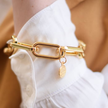 Pulseira Elos Cartier G - Dourada